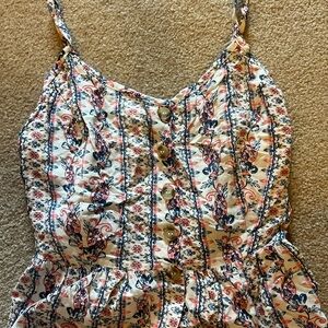 Floral Button-Down Women’s Top